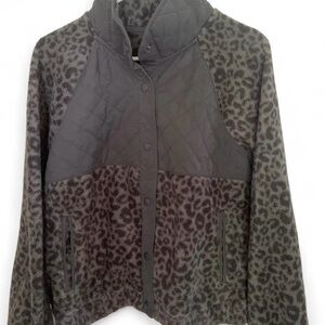 Abercrombie Leopard Print Quilted Women's Jacket